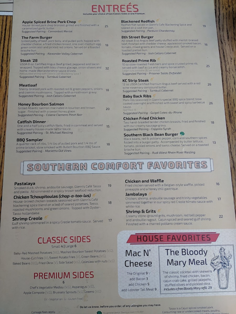 Menu - Glenn's Cafe photo 3